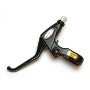 D�lka p�ky: 8,5 cm 
Odsazen� od ��d�tek: 4,5 cm 
Materi�l: dural 
Pr�m�r ��d�tek: 22,2 mm 
Barva: �ern�/st��brn� 
Cena za p�r 
Ur�eno jen pro V-brake 