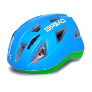 Dětská přilba Briko Paint light blue/green fluo
