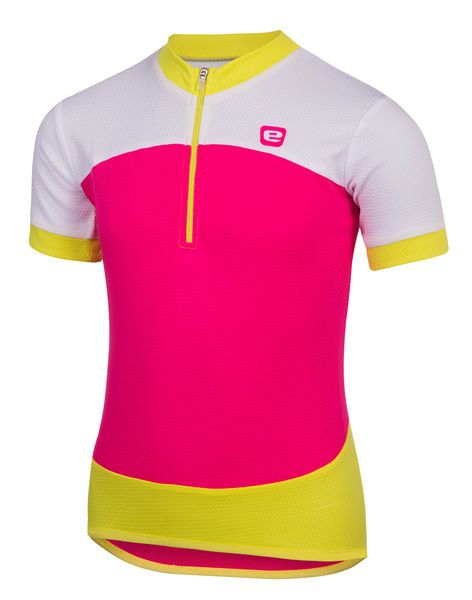 Dětský dres Etape Peddy růžová/limeta