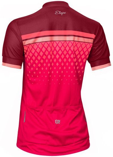Dámský dres Etape Diamond bordeaux/růžová