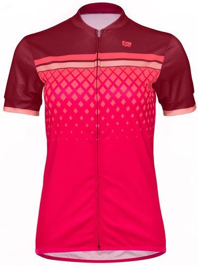 Dámský dres Etape Diamond bordeaux/růžová
