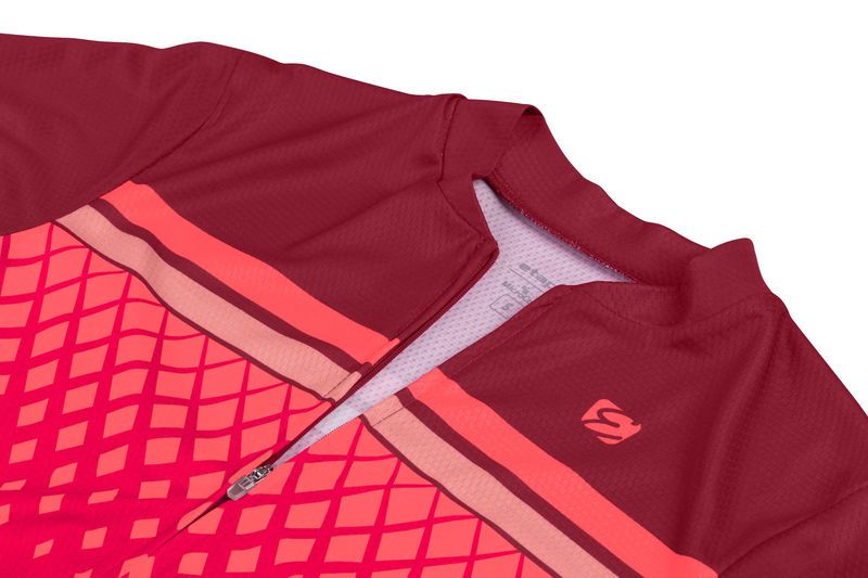Dámský dres Etape Diamond bordeaux/růžová