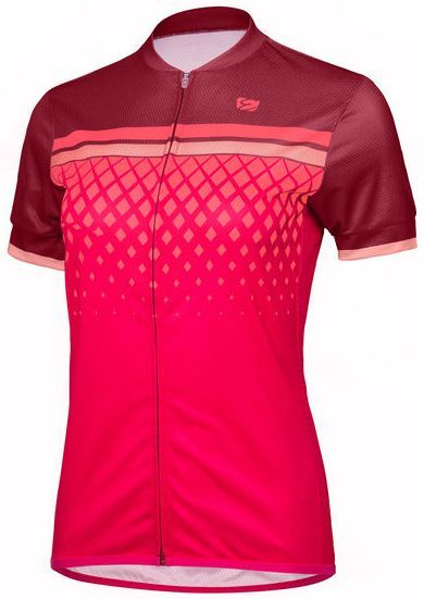 Dámský dres Etape Diamond bordeaux/růžová