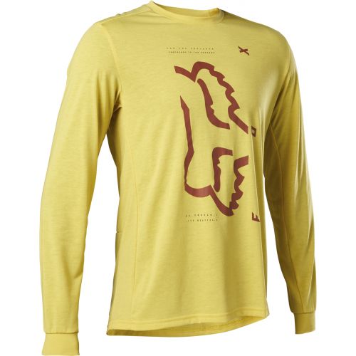 Pánský cyklo dres Fox Ranger Dr Ls Pear Yellow