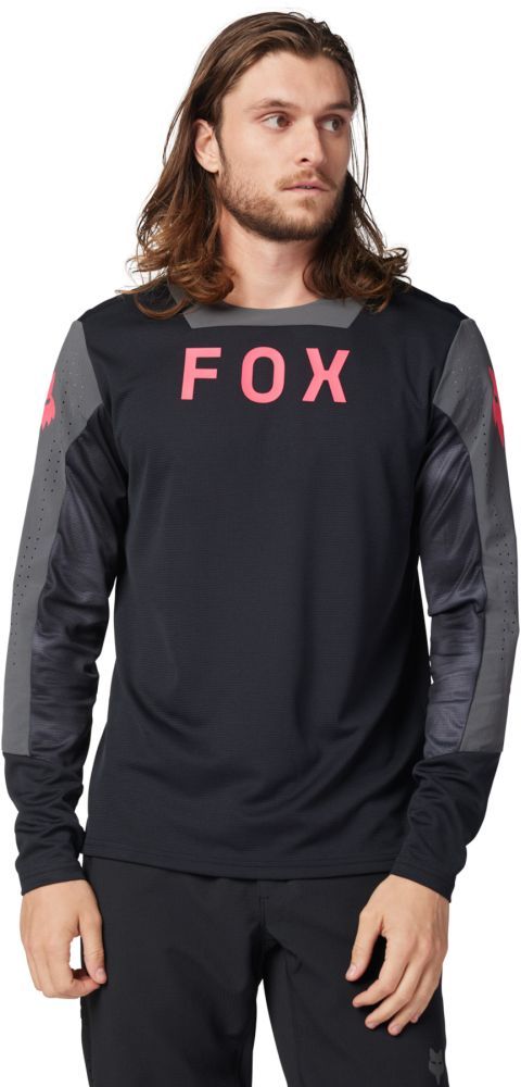 Cyklo dres Fox Defend Ls Jersey Taunt black