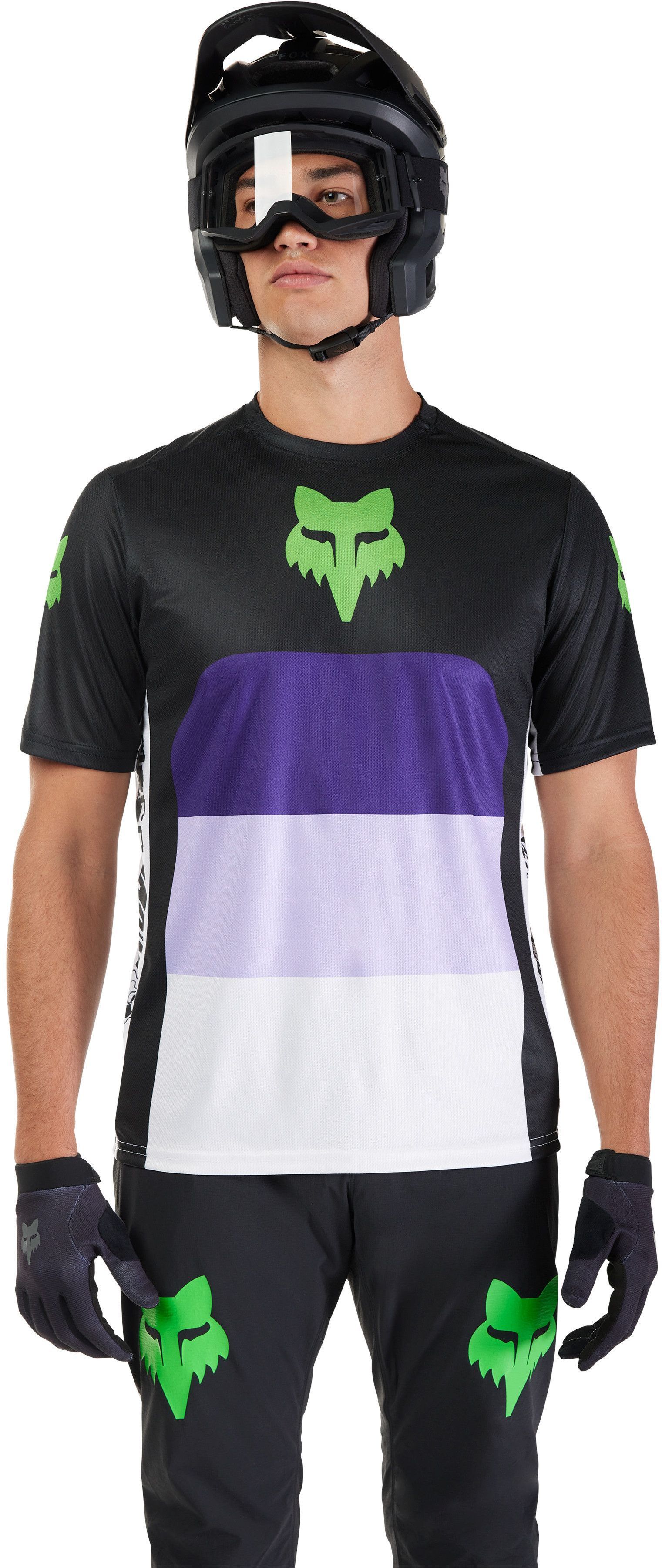 Dres na kolo Fox Ranger Ss Jersey Grid Black