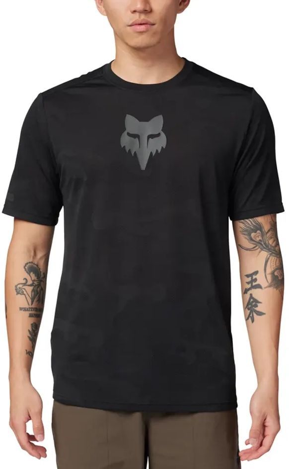 Pánský cyklo dres Fox Ranger Tru Dri Ss Jersey Black