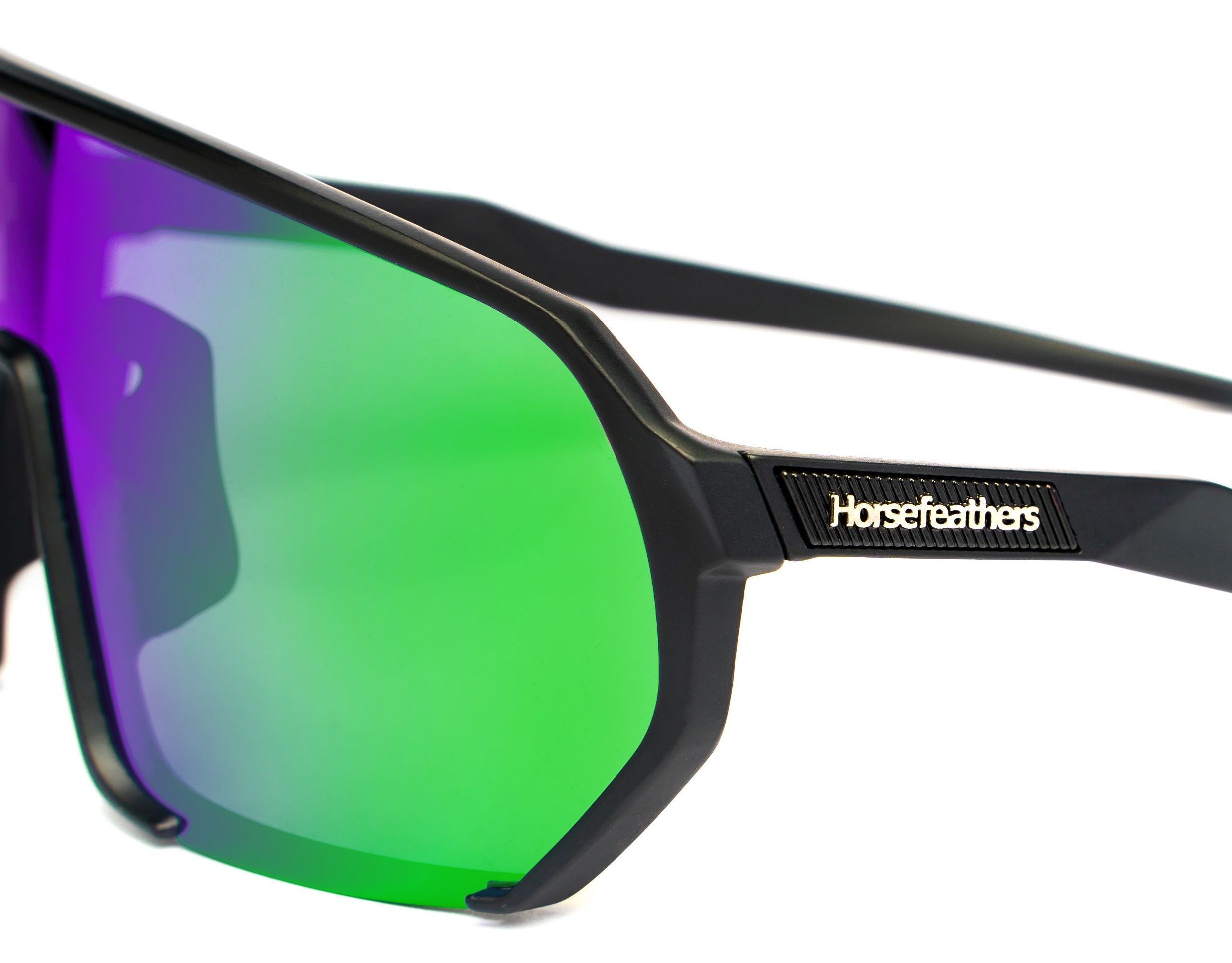 Brýle na kolo Horsefeathers Archie Bike black/mirror green