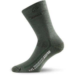Merino ponožky Lasting WXL tmavě zelená