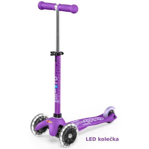 Koloběžka Micro Mini Deluxe Purple LED