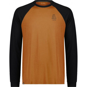 Pánské merino tričko Mons Royale Icon Raglan black / copper