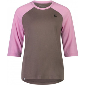 Merino dres na kolo Mons Royale Tarn Shift Raglan 3/4 pop pink/iron
