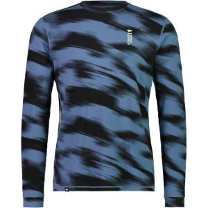 Pánské merino triko s dlouhým rukávem Mons Royale Cascade Flex blue motion