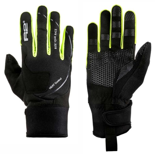 Rukavice R2 Blizzard black/neon yellow