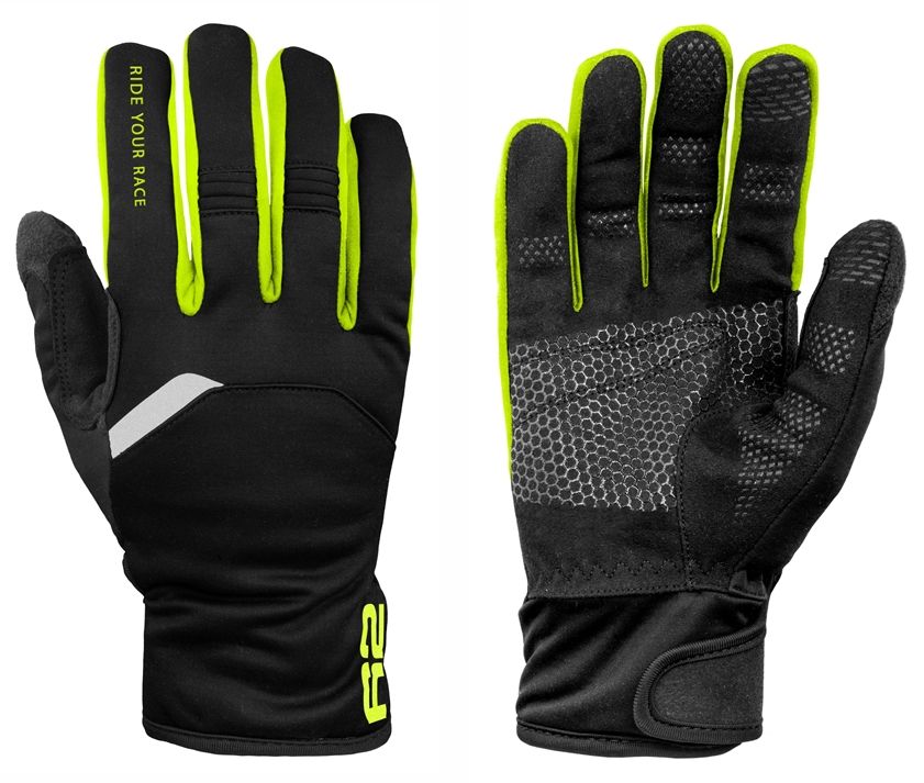 Rukavice R2 Storm black/neon yellow