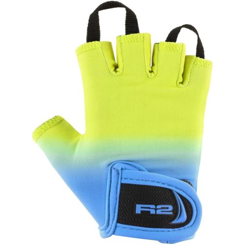 Dětské rukavice R2 Voska neon yellow/blue