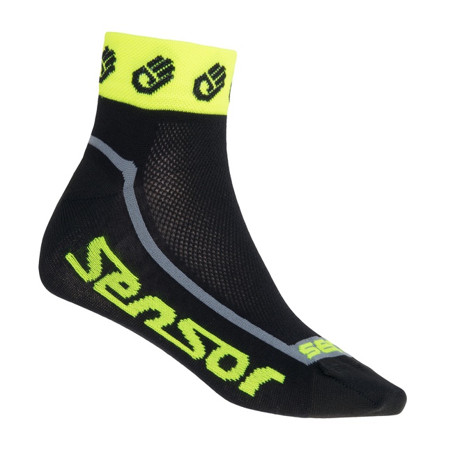 Ponožky Sensor Race Lite Small Hands reflex žlutá