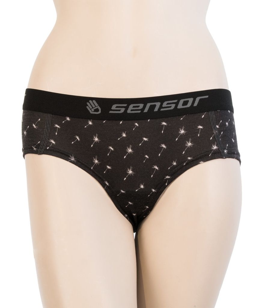 Kalhotky Sensor Merino Impress černé