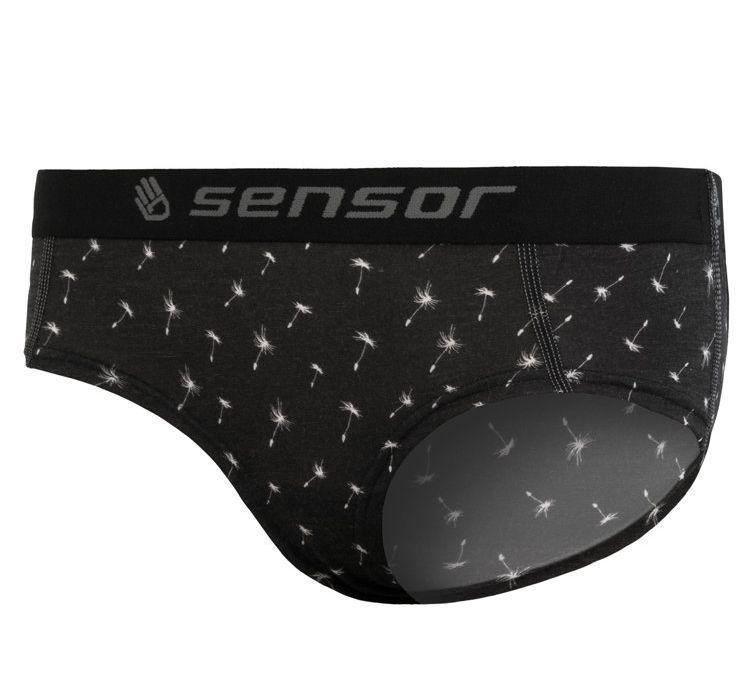 Kalhotky Sensor Merino Impress černé