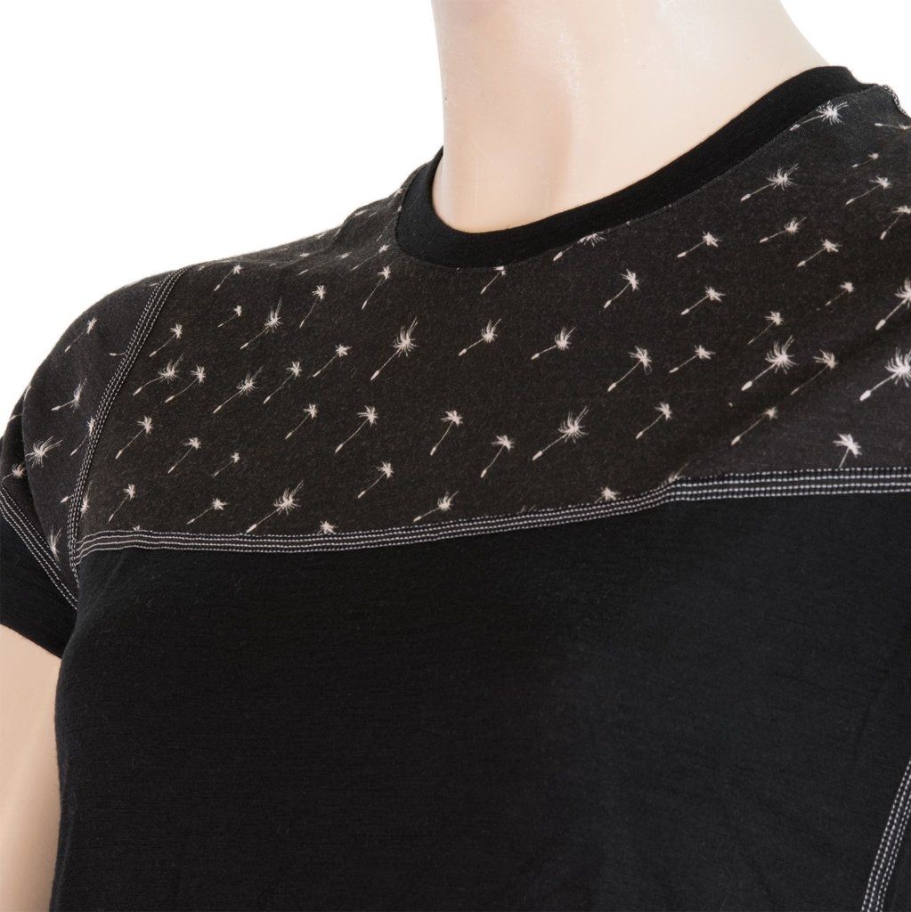 Dámské tričko Sensor Merino Impress kr. rukáv černá