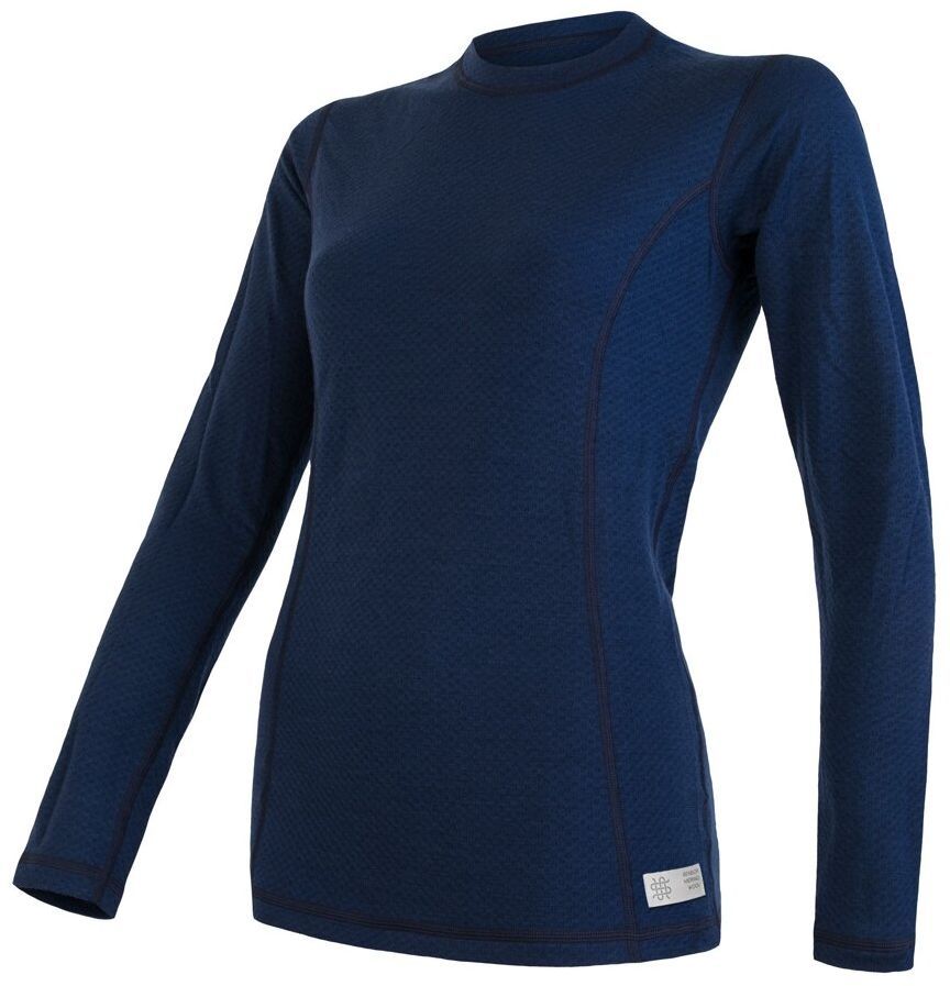 Dámské triko Sensor Merino DF dl. rukáv deep blue