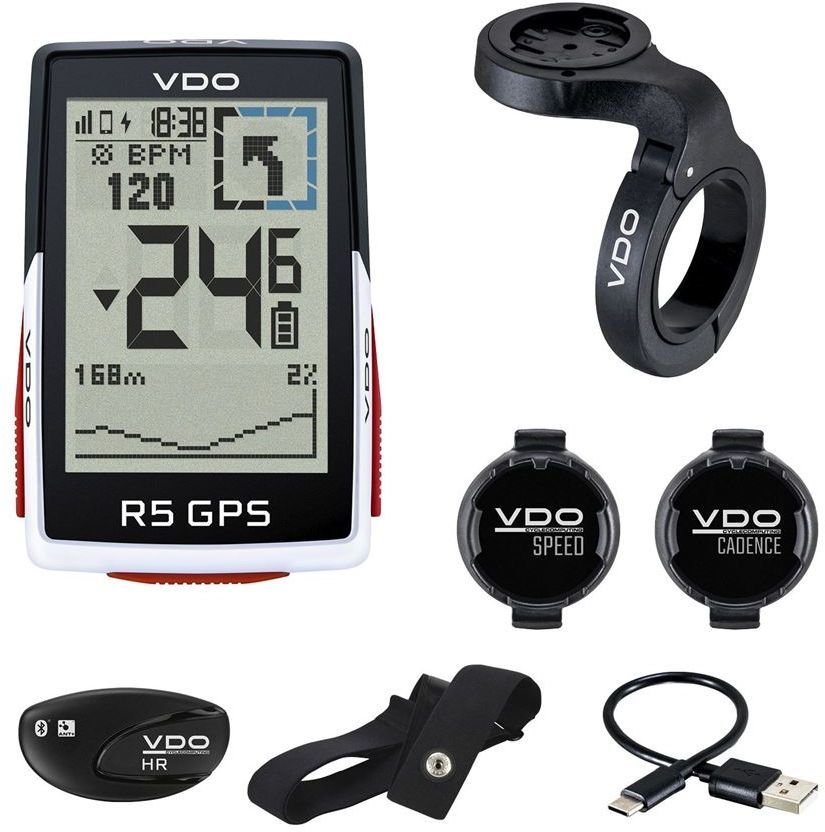 Cyklo computer VDO R5 GPS Full Set